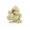 Color Foglia Sacra Famiglia Cm.8 In Ceramica