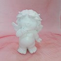 Angelo Igor Cm. 19 Bianco In Ceramica