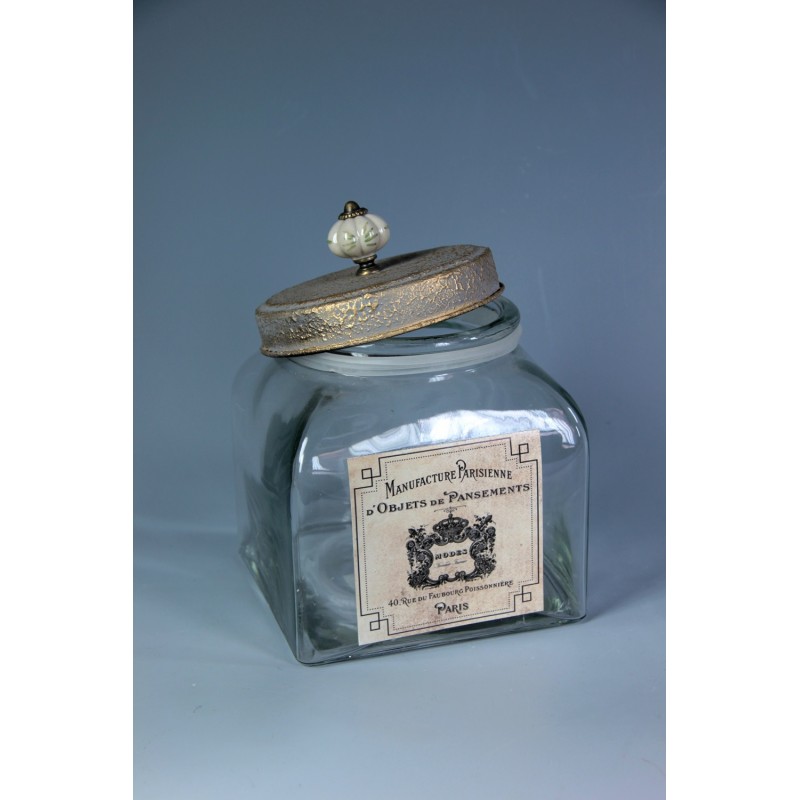 BOTELLA DECORATIVA DE CERAMICA TURQUESA 36X13 CM